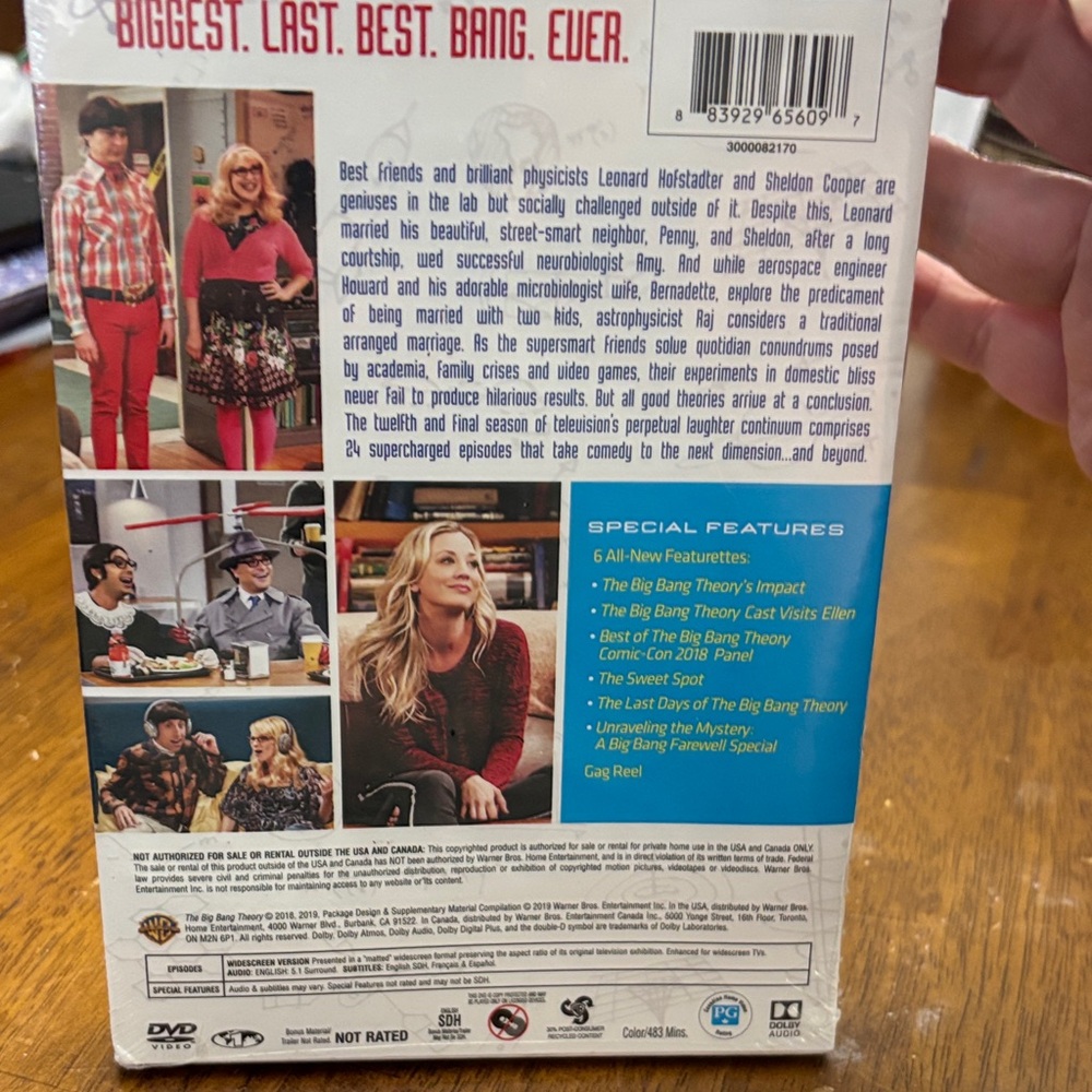 Warner Bros. The Big Bang Theory Final Season DVD - White and Blue - Picture 2 of 2